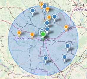 Searched transmitters